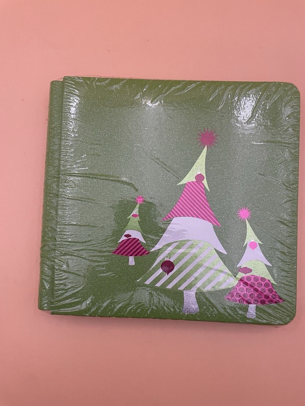 Creative Memories 8x8 Flex-Hinge Scrapbook Album Christmas Foil Trees